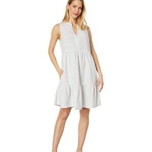 Carve Designs Nellie Linen Dress Size XXS Cloud Stripe Relaxed Fit Summer Dress